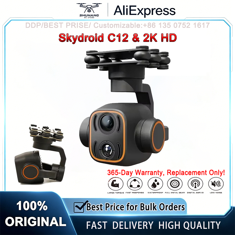 Thermal Imager Drone Gimbal - Skydroid C12 2K HD Wärmebildkamera 3-Achsen-Stabilisiertes